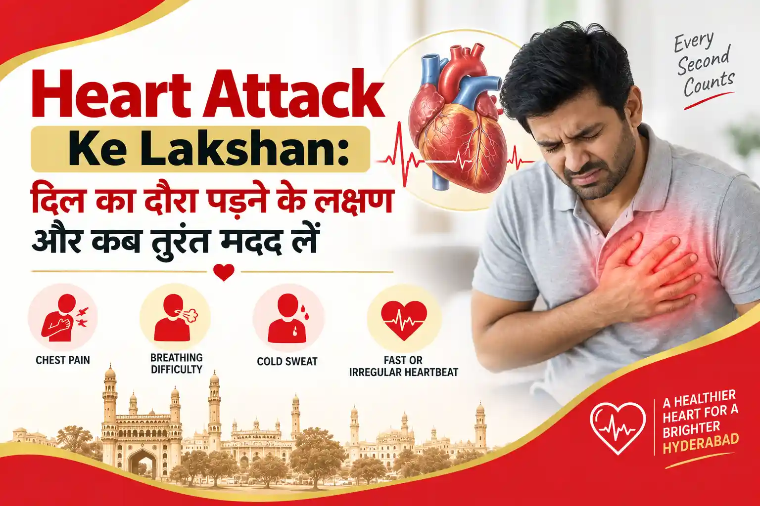 Heart attack ke lakshan and warning signs