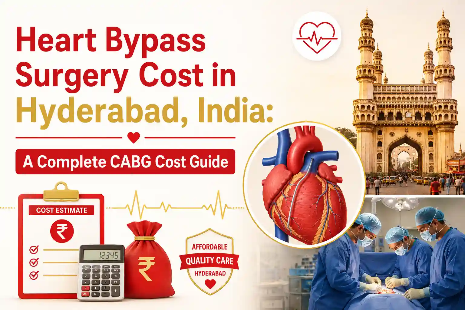 Heart bypass surgery cost in India (CABG) with hospital treatment, surgeon consultation and complete price guide.