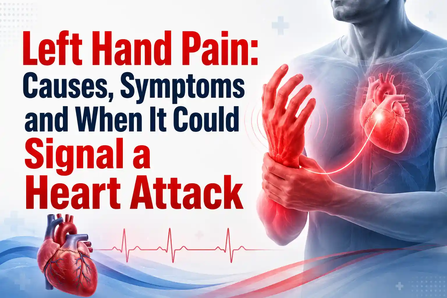 Common causes of left hand pain and heart attack symptoms