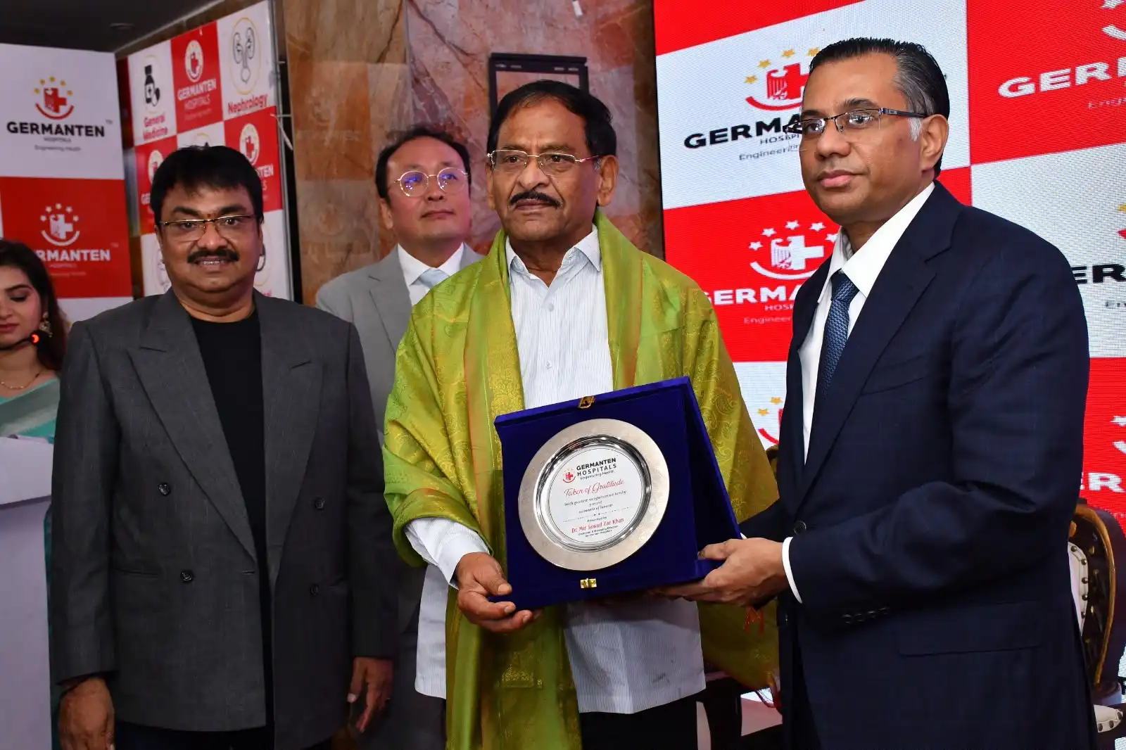 Hospital inauguration welcome event at Germanten Hospitals Attapur